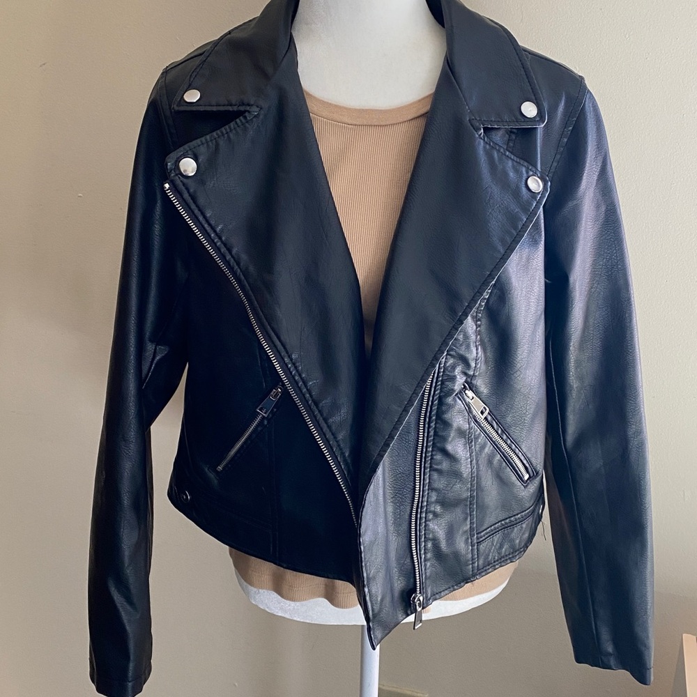 Primark Black Leather Jacket for Women